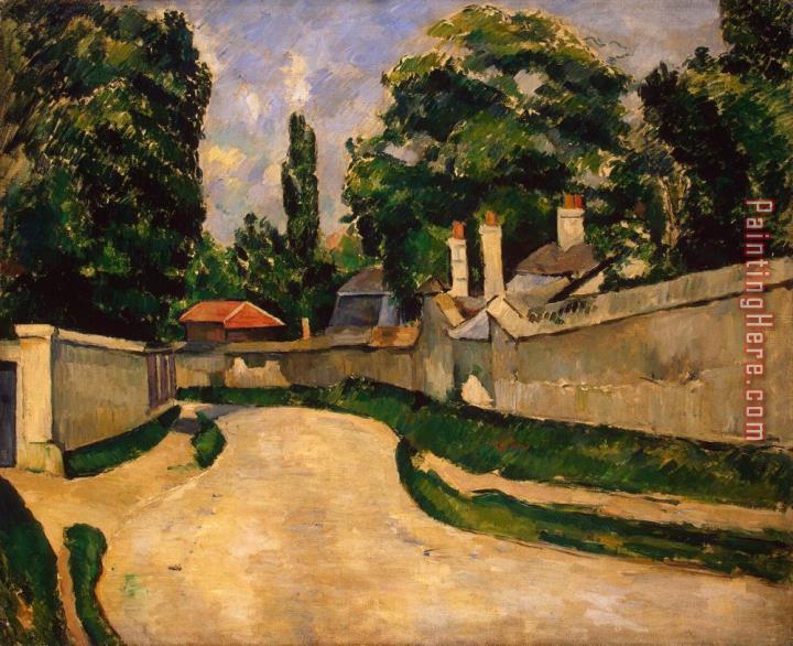 Paul Cezanne Houses Along a Road